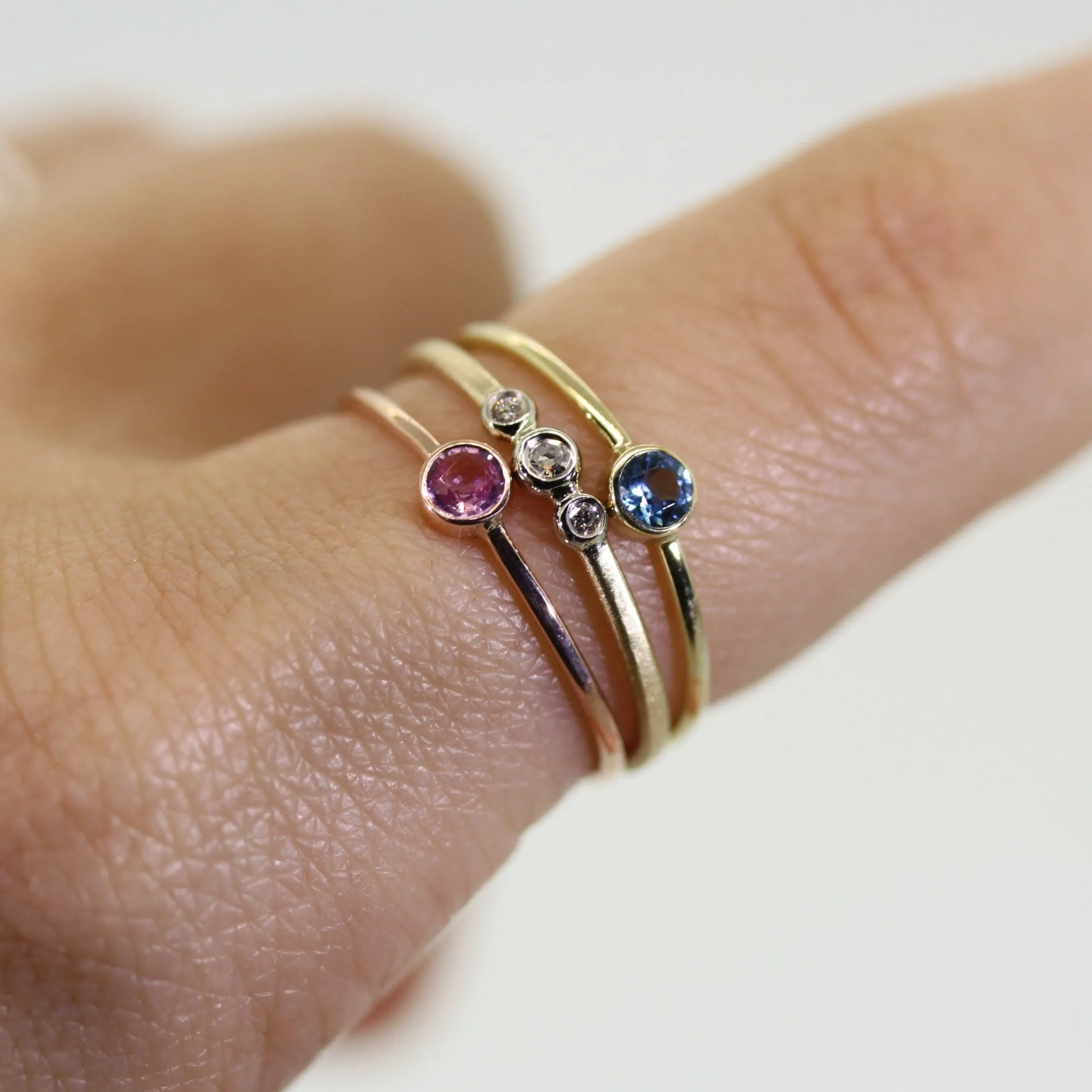 Pink Sapphire Stacking Ring