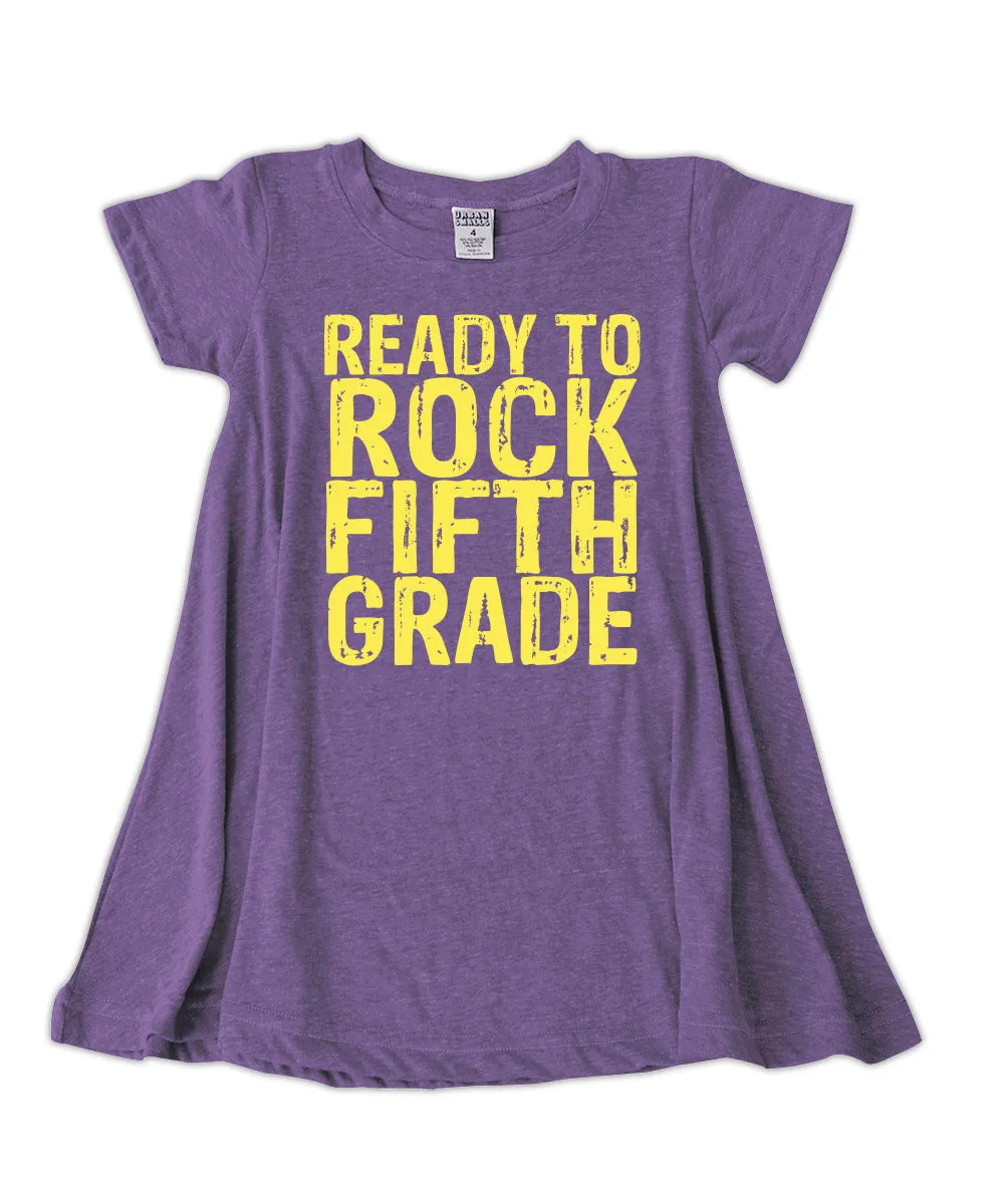 Purple 'Ready to Rock Fifth' Dress