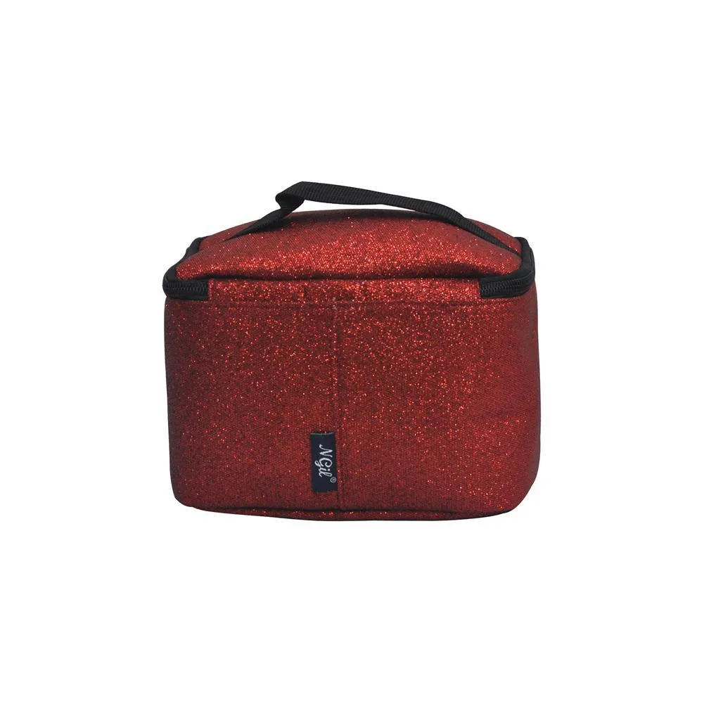 Red Glitter NGIL Cosmetic Case