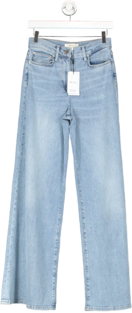 REISS Blue Ameria Palazzo Jeans W27