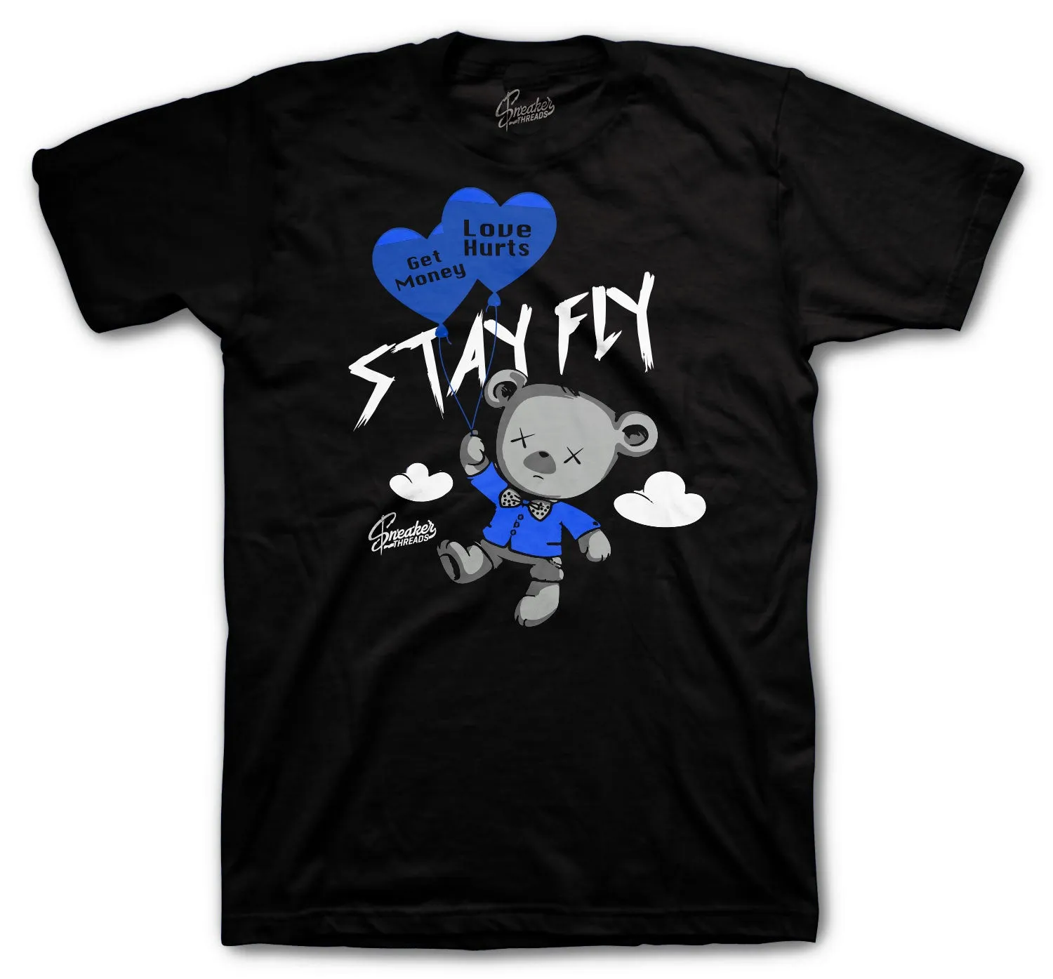 Retro 3 Racer Blue Money Over Love Shirt