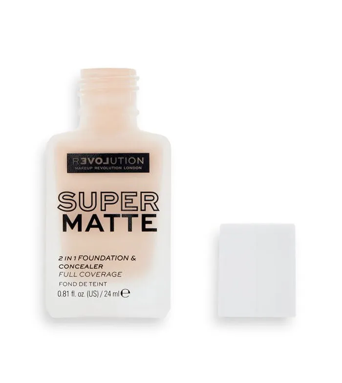 Revolution Relove - Base de maquillaje Super Matte - F3