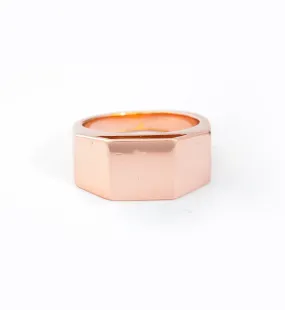 Rose Gold Cut Out Pedestal Ring