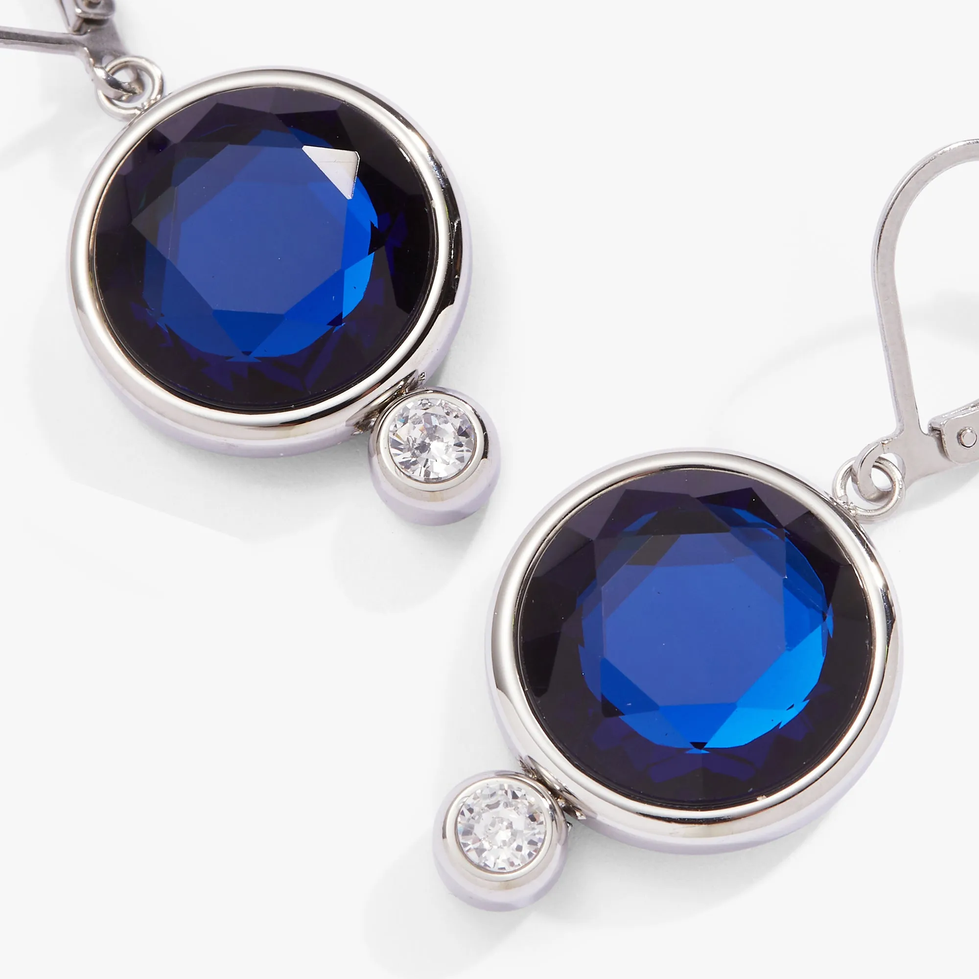 Sapphire Crystal Drop Earrings