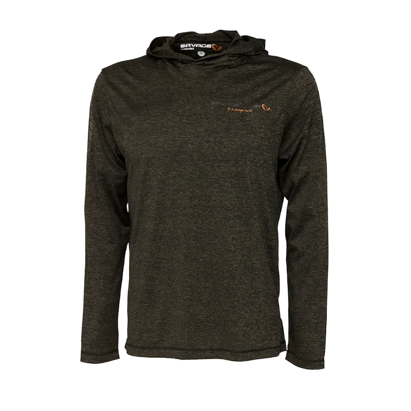 Savage Gear Fighter Stretch Hoodie (Burnt Olive Melange)