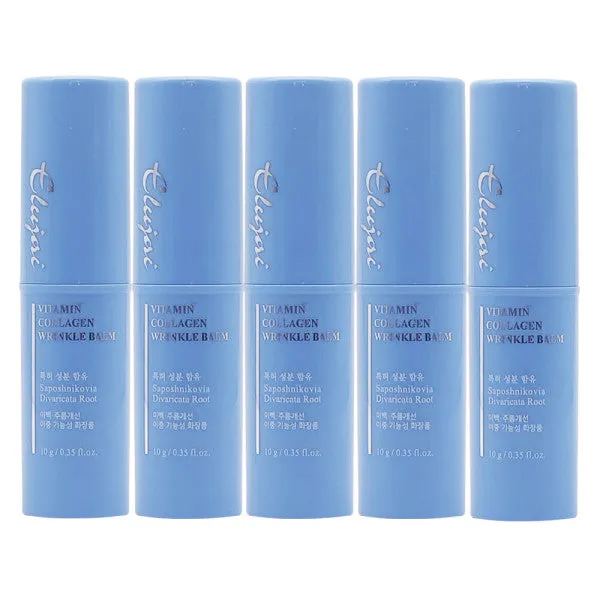 SET ELUJAI Collagen Vitamin Wrinkles Balms 10g 10g Dry Skincare Moisture Anti Ageing Finelines Hyaluronic Acid Elasticity Whitening Soothing Ice Cooling Effects