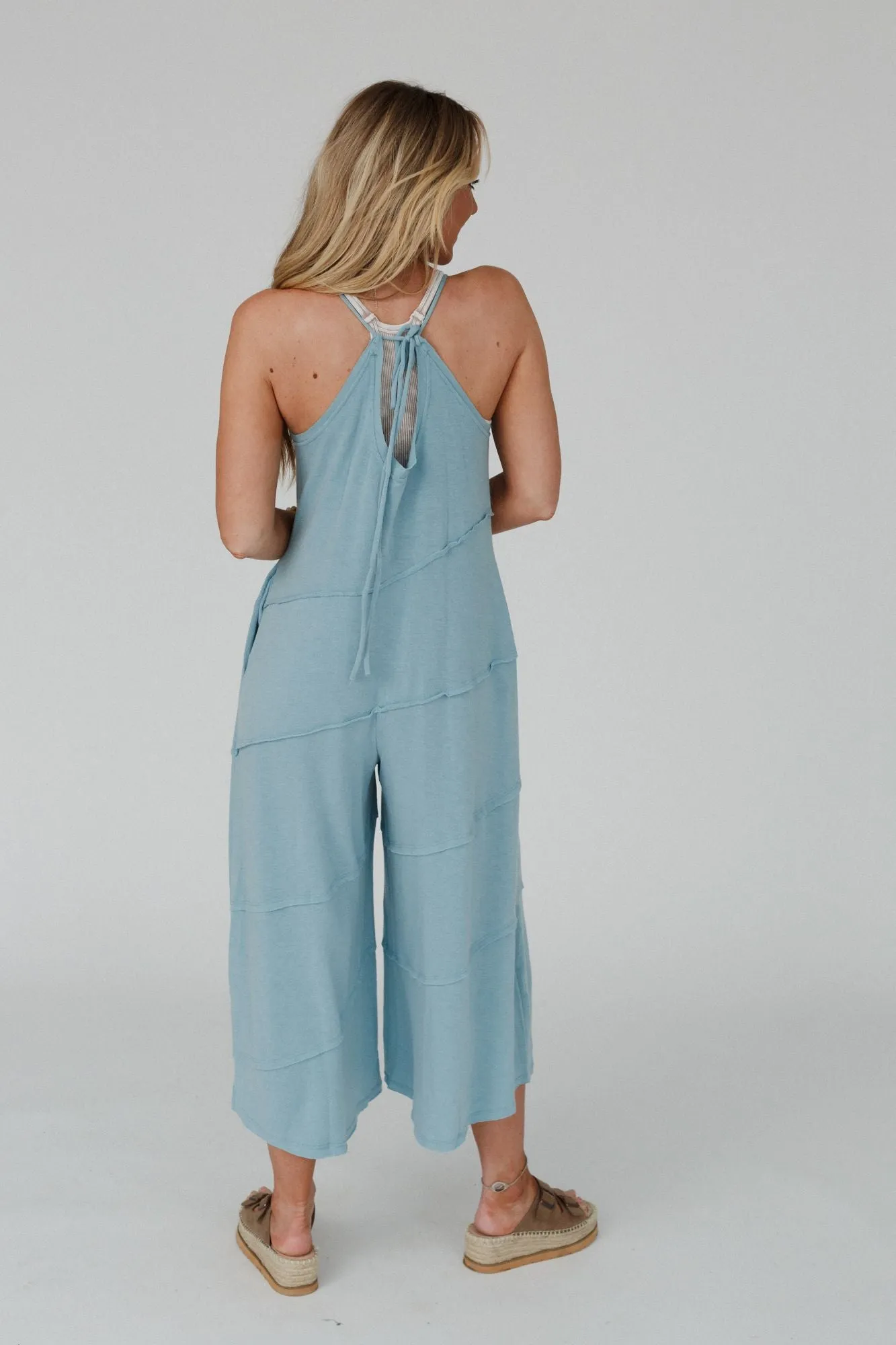 Slant My Way Jumpsuit - Teal