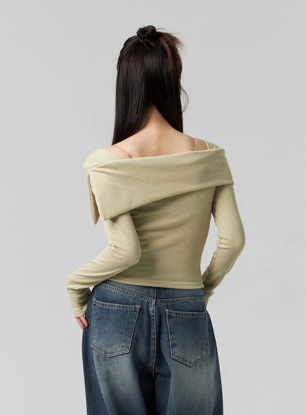 Slim Off-Shoulder Top CG331