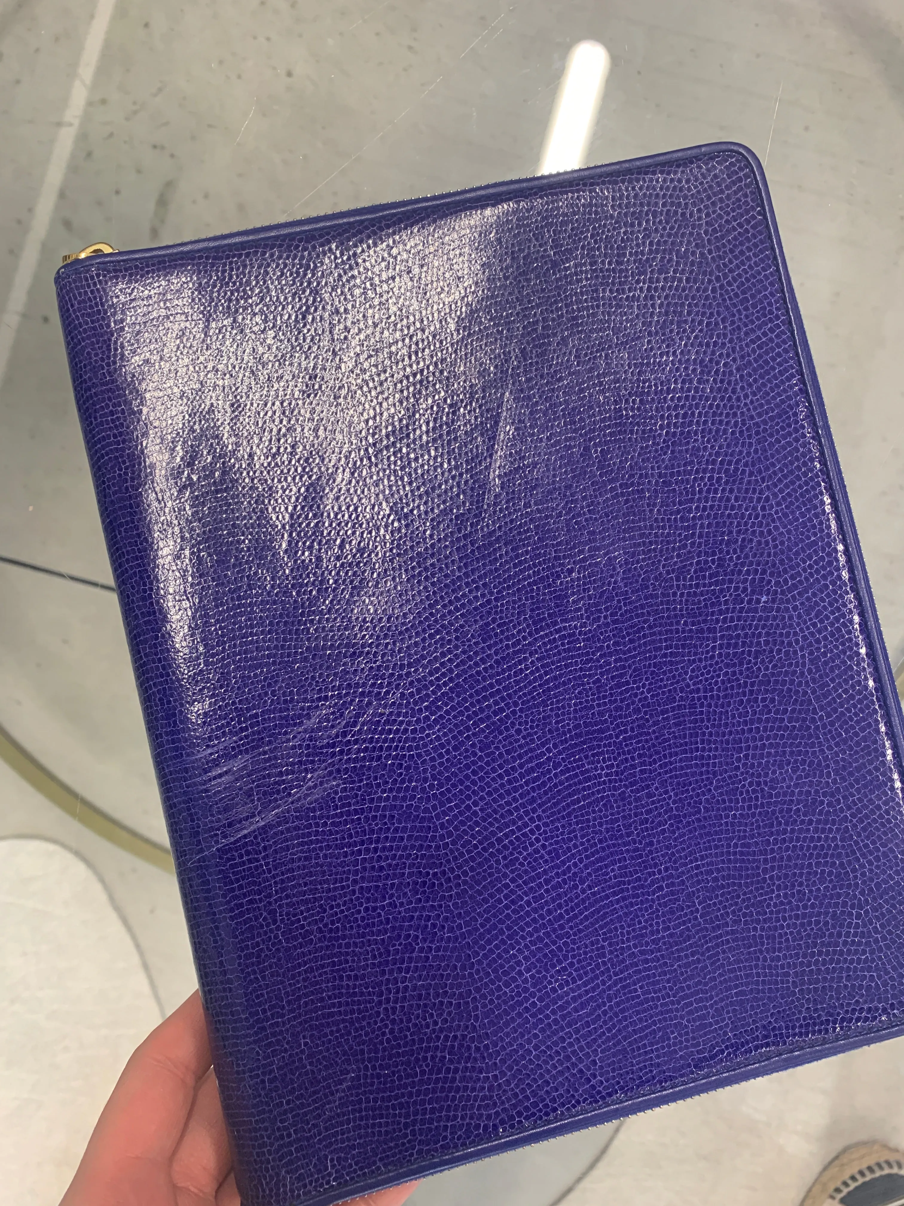 Smythson Purple ipad Case