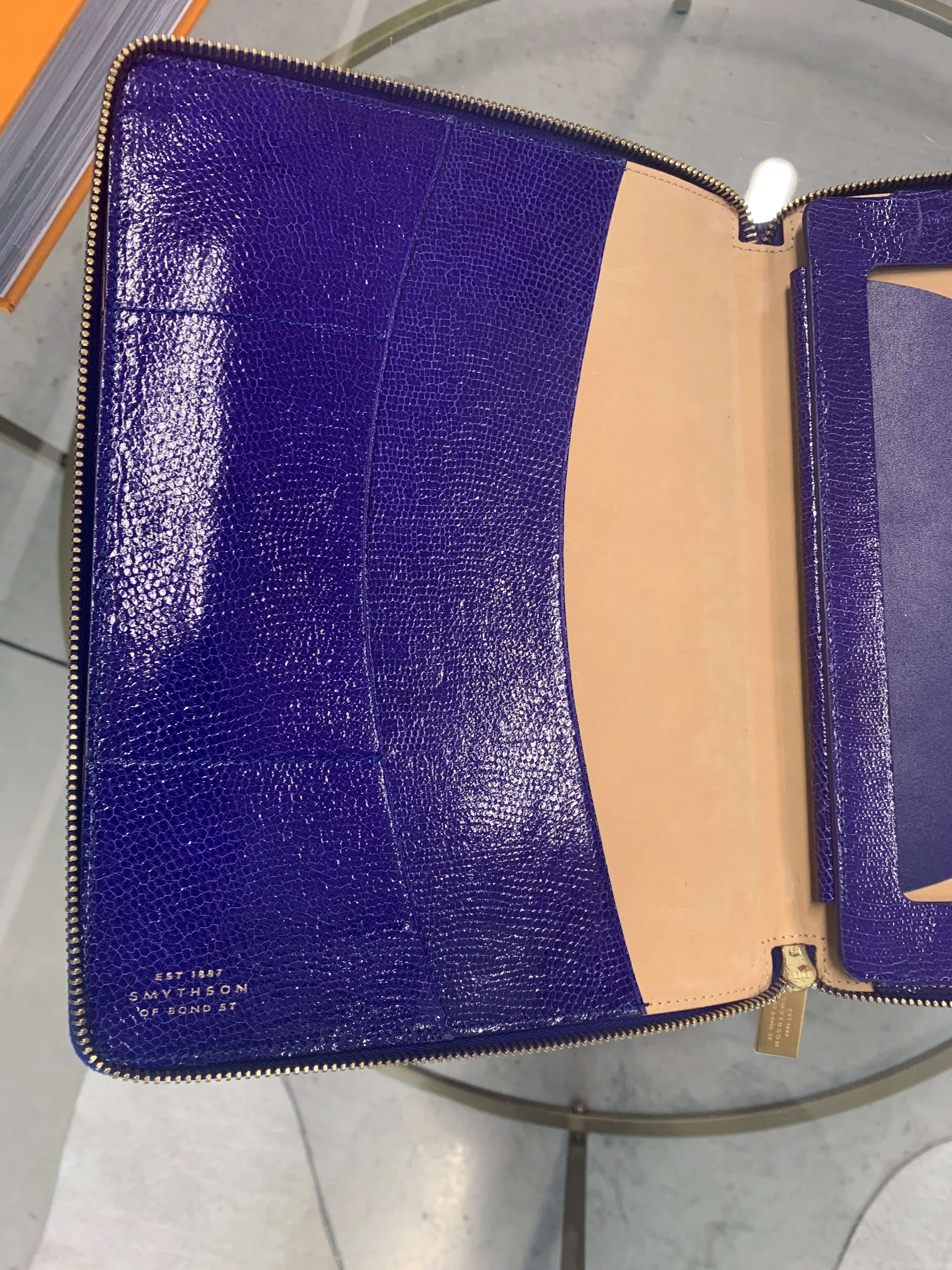 Smythson Purple ipad Case