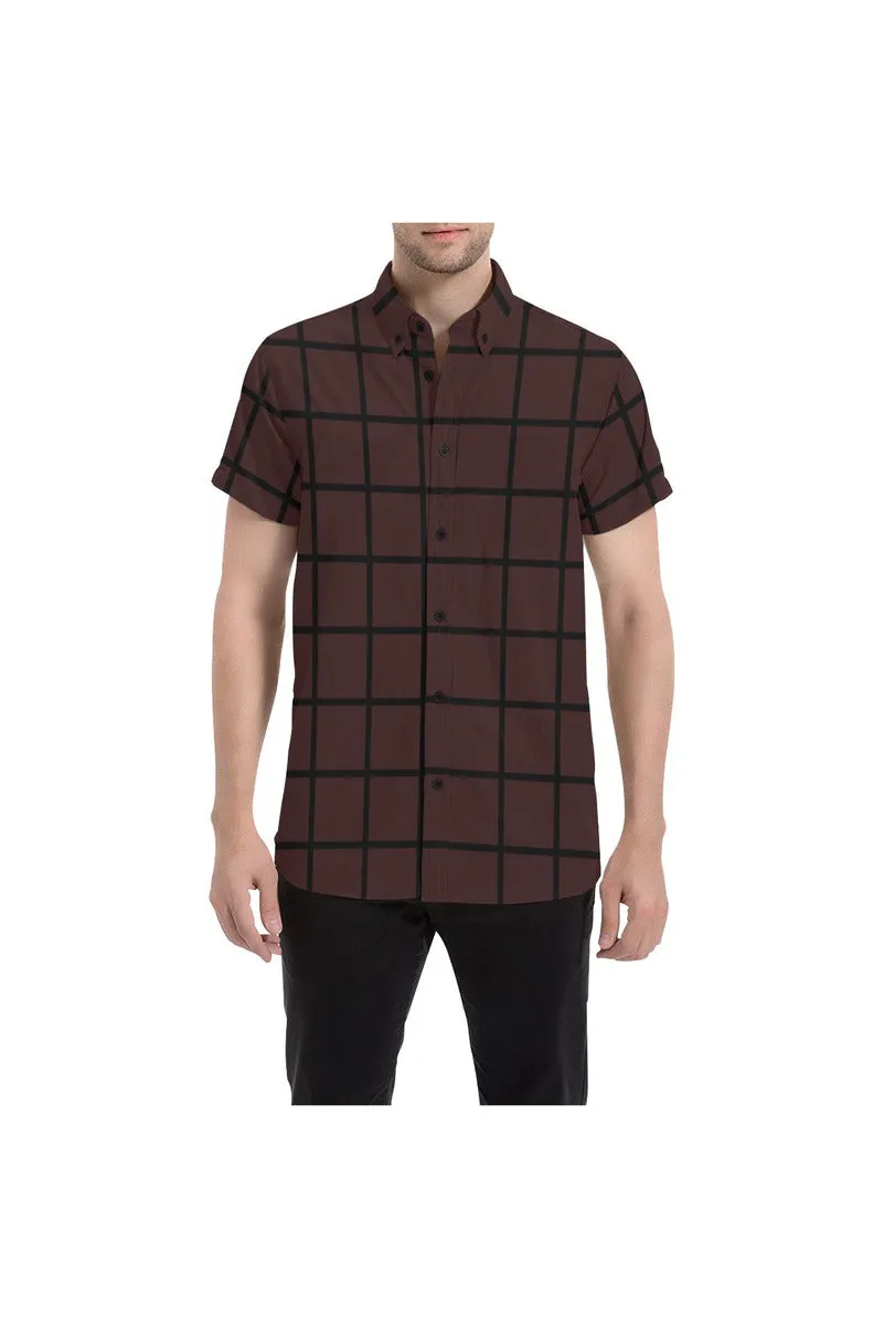 Square Biz Men's All Over Print Short Sleeve Shirt