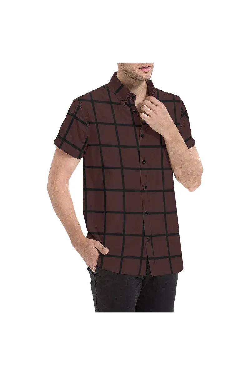 Square Biz Men's All Over Print Short Sleeve Shirt