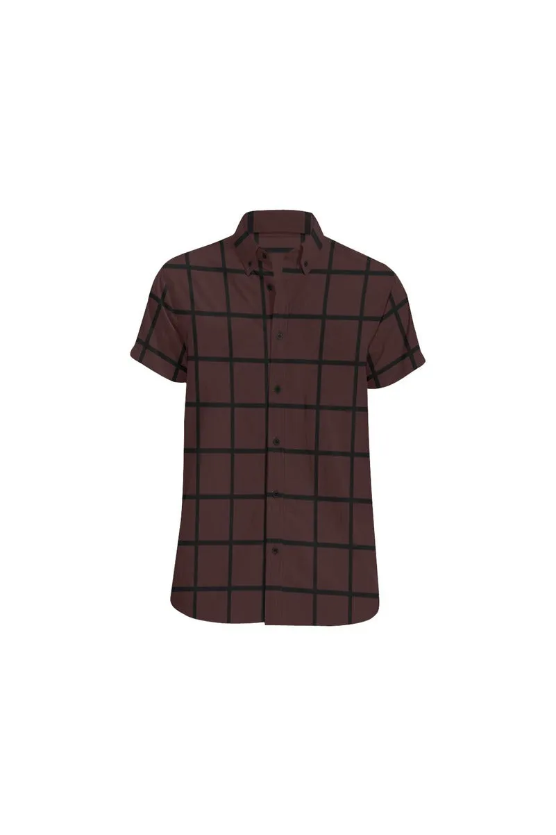 Square Biz Men's All Over Print Short Sleeve Shirt