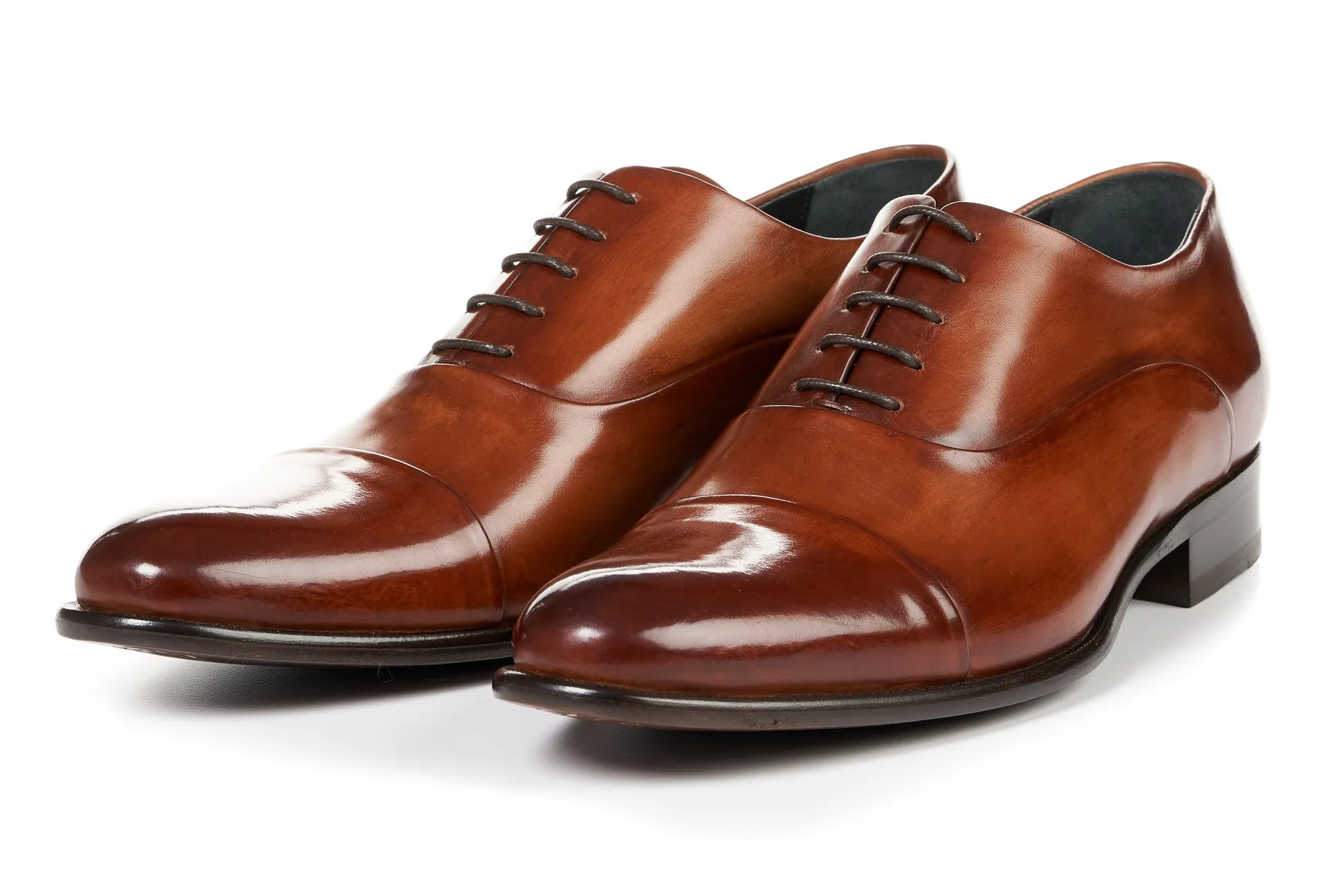 The Cagney Cap-Toe Oxford - Havana Brown