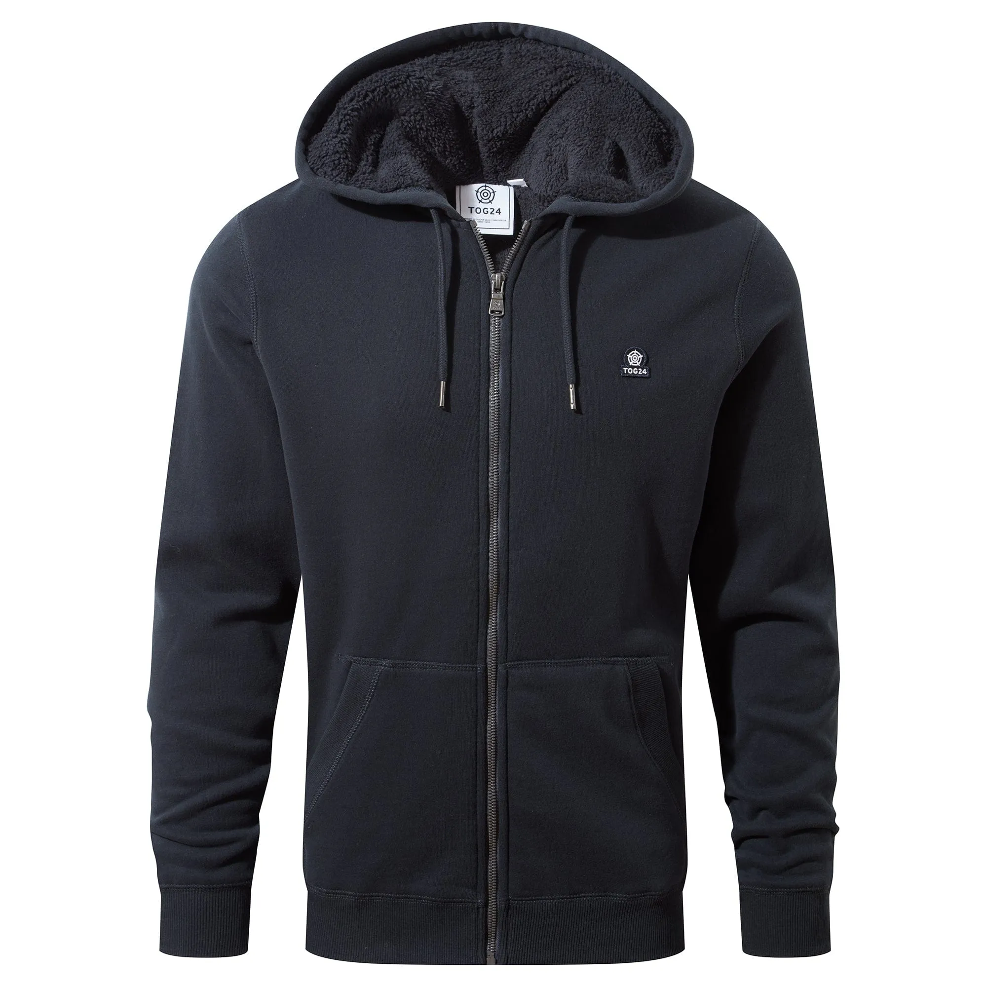 Timble Mens Sherpa Fleece Lined Hoody - Dark Indigo