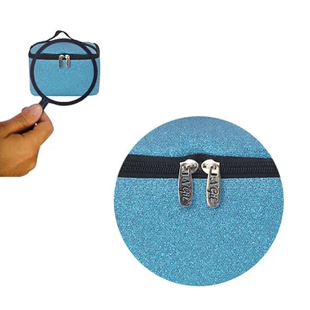 Turquoise Glitter NGIL Cosmetic Case