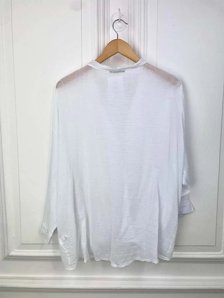 Twist Cotton Top - White