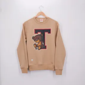 VARSITY T CREWNECK SESAME