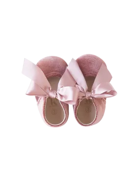 Victoria Velvet Mary Janes - Vintage Rose