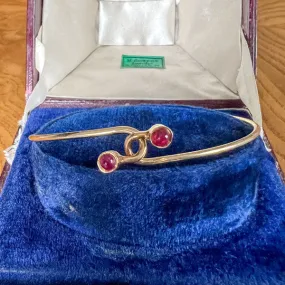 Vintage Crossover Ruby Bracelet