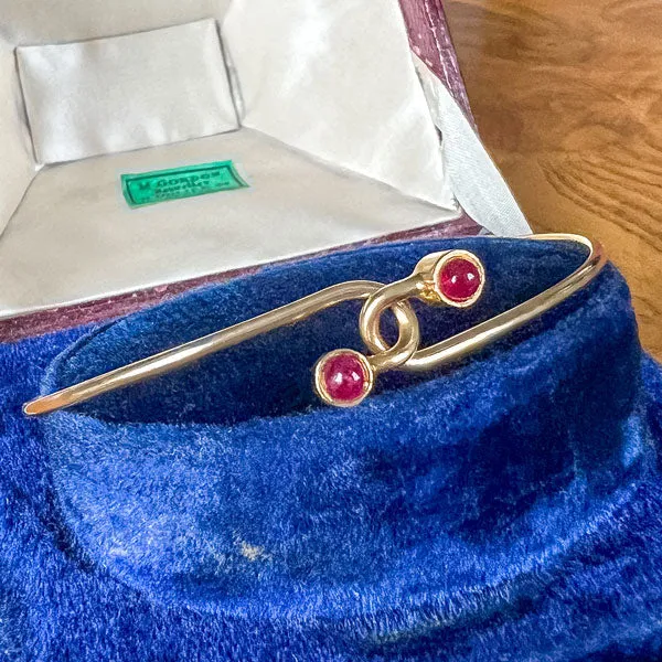 Vintage Crossover Ruby Bracelet