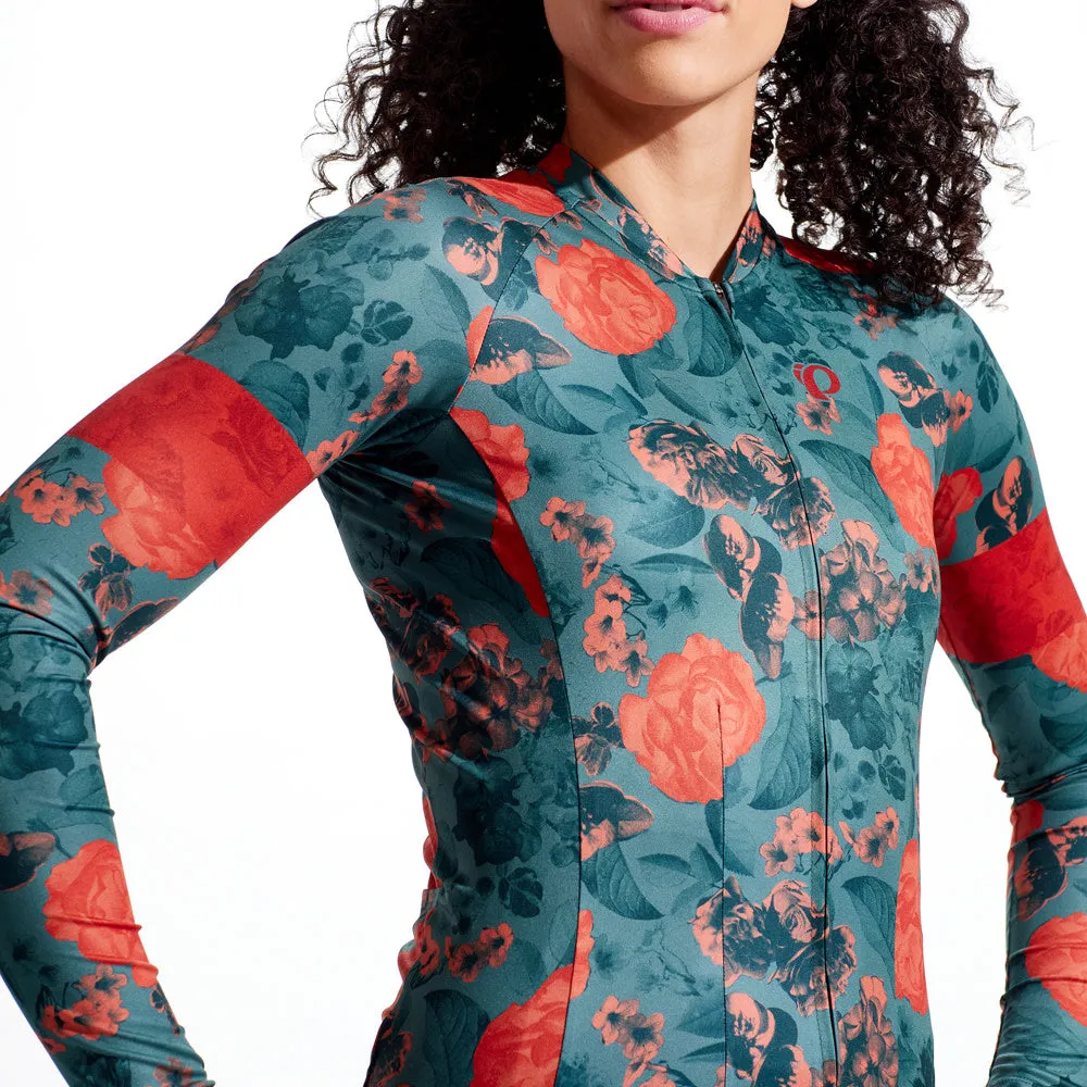 Women's Attack Long Sleeve Jersey- Floral