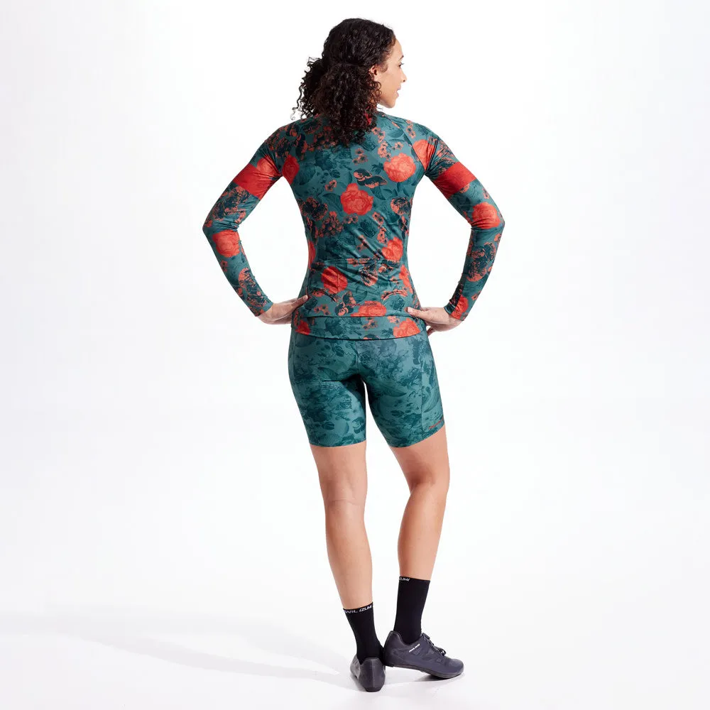 Women's Attack Long Sleeve Jersey- Floral