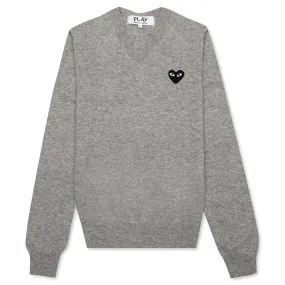 Women's Knit Sweater - Grey