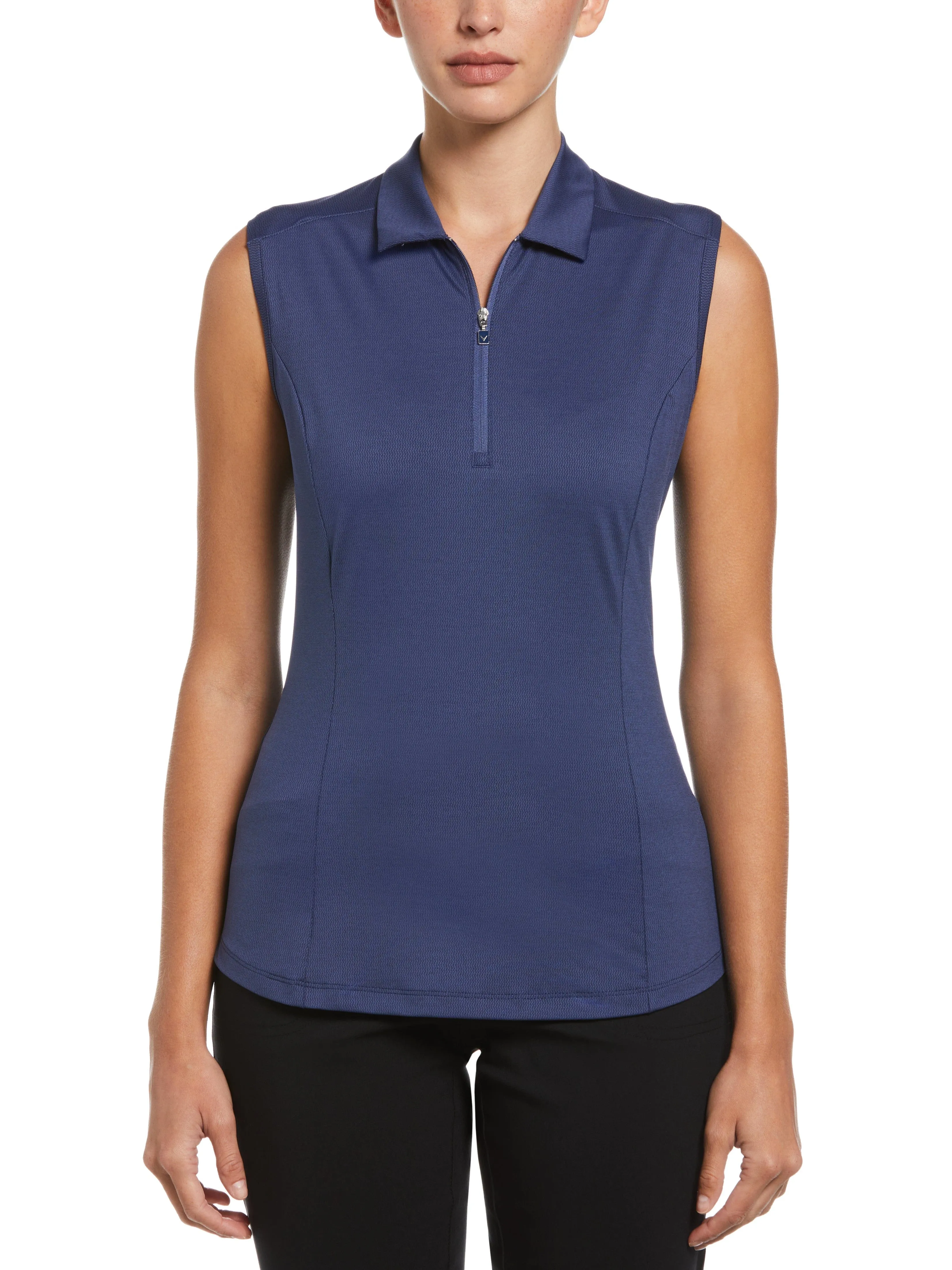 Womens Tonal Heather Golf Polo